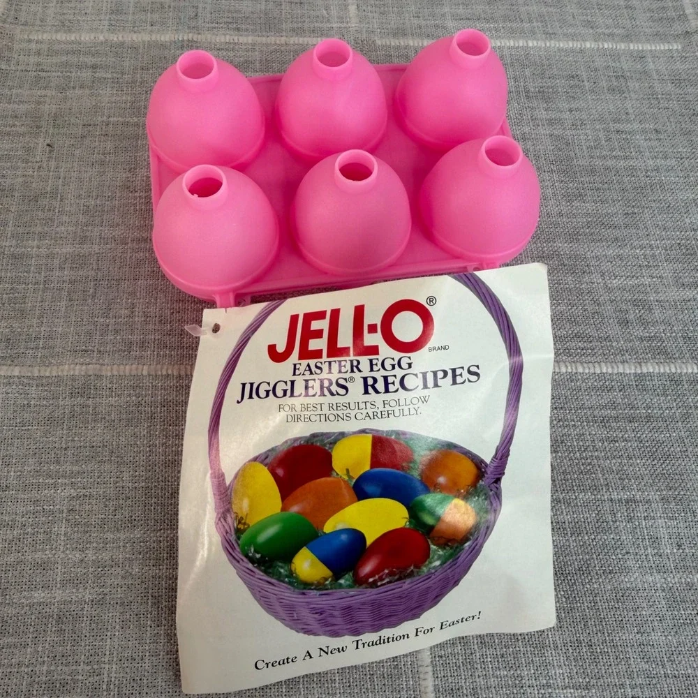 Jell O Jiggler Egg Mold‎ Pink Smooth NEW Jell-o